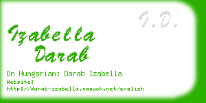 izabella darab business card